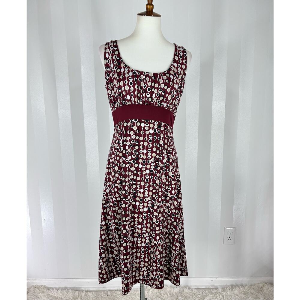 BIAGGINI Women’s Multicolor Fit & Flare Sleeveless Dress Sz M